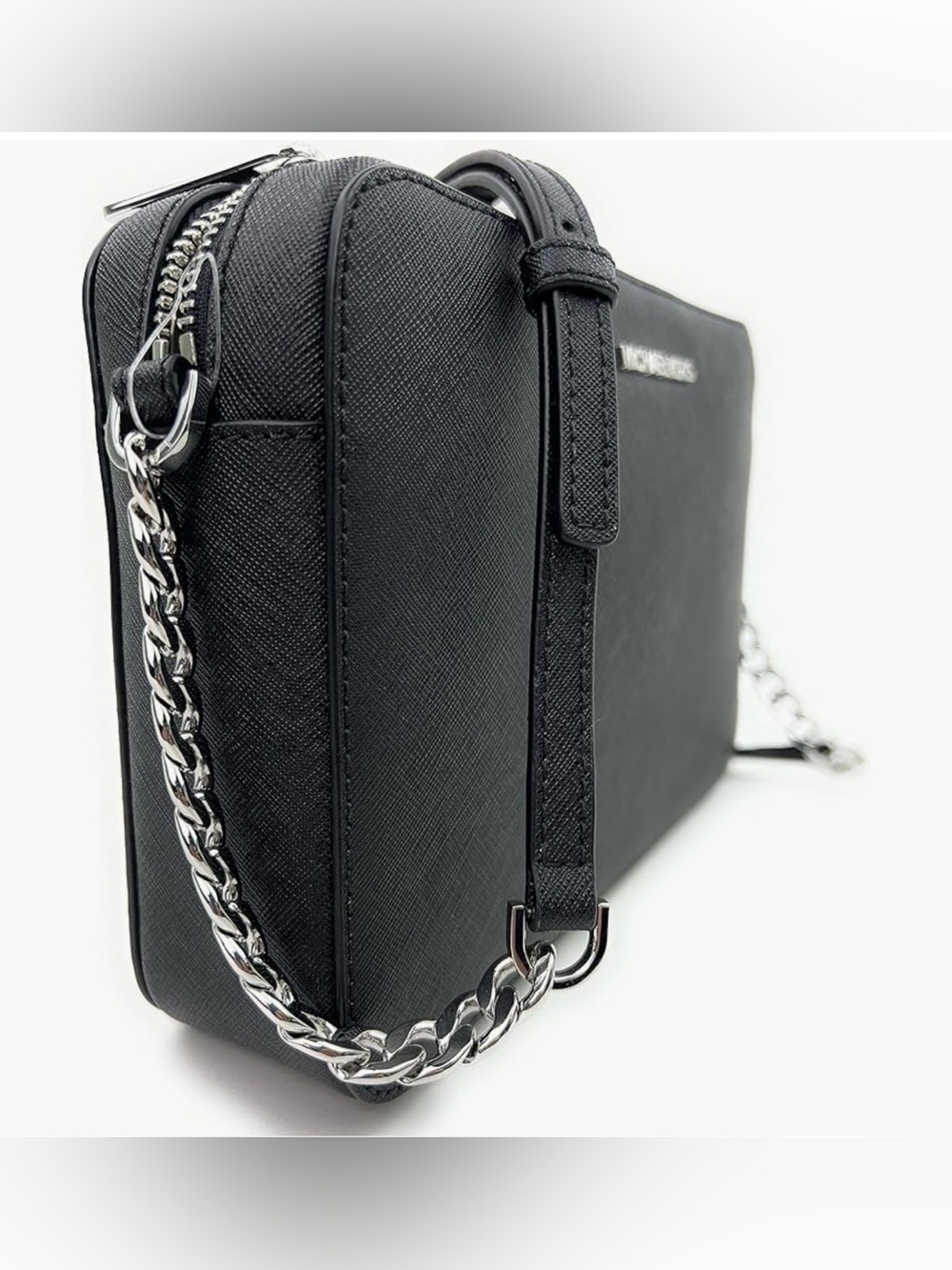 Michael Kors Black Saffiano Crossbody Belt Bag - Picture 3 of 8